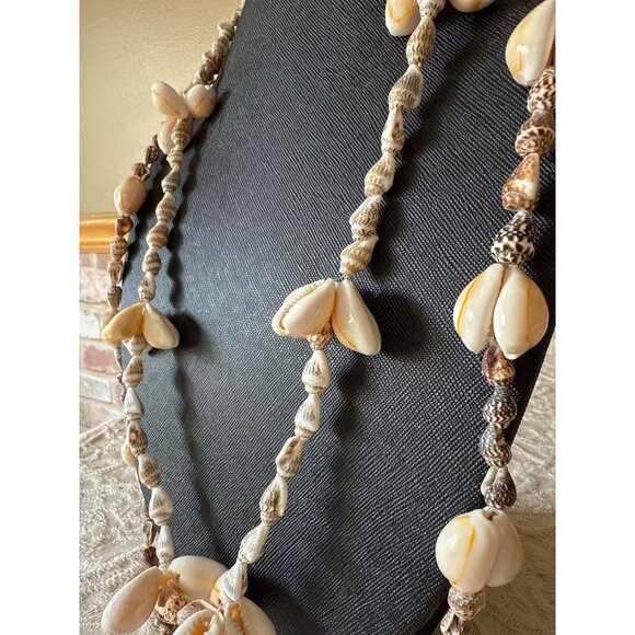 Lot of 4 Vintage Cowrie Shell Jewelry – Surfer Girl Necklaces & Bracelets Boho - Picture 2 of 16